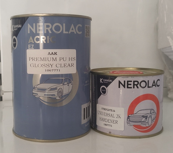 Лак ACRIC EZ PREMIUM RU GLOSSY CLEAR 1л+0.5 отв